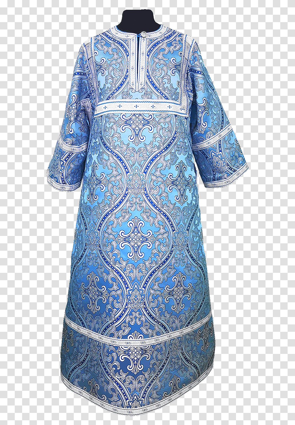 Altar Server Robe Blue Traditional, Pattern, Clothing, Apparel, Paisley Transparent Png