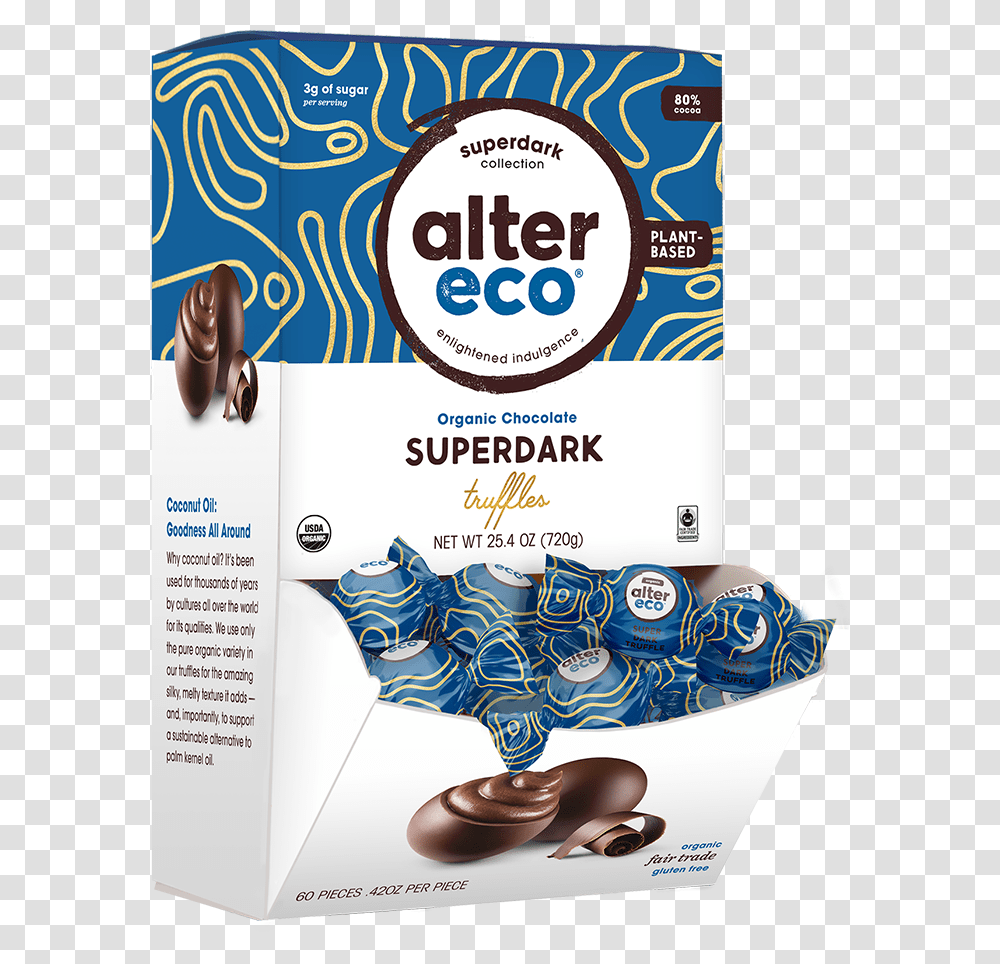 Alter Eco Super Dark Truffle, Poster, Advertisement, Flyer, Paper Transparent Png