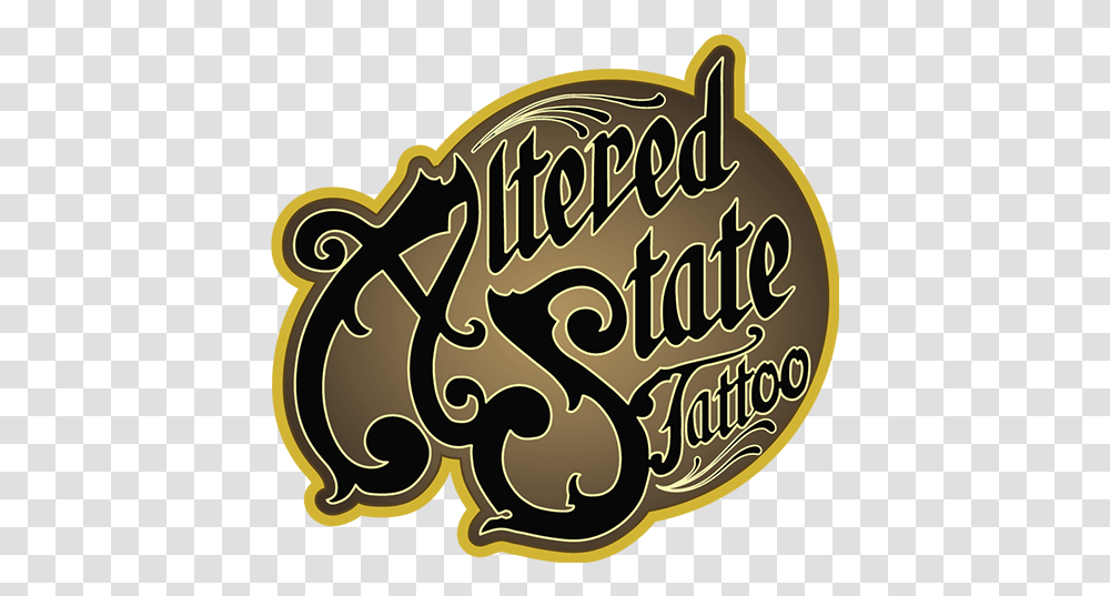 Altered State Tattoo Decorative, Text, Label, Symbol, Logo Transparent Png