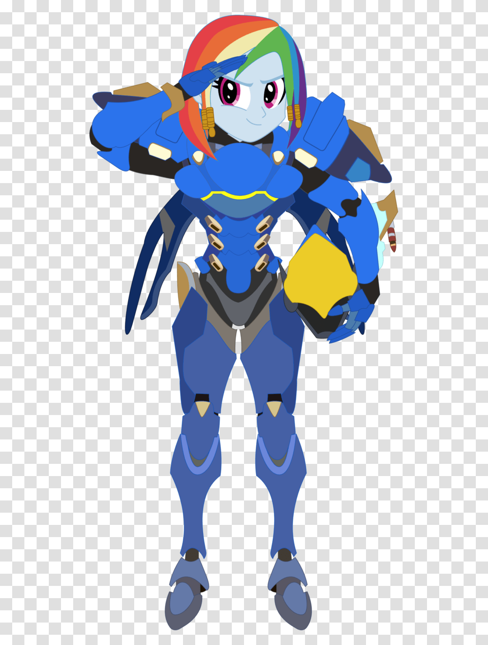 Alternate Hairstyle Armor Artist Overwatch Pharah Pony, Costume, Alien, Person Transparent Png
