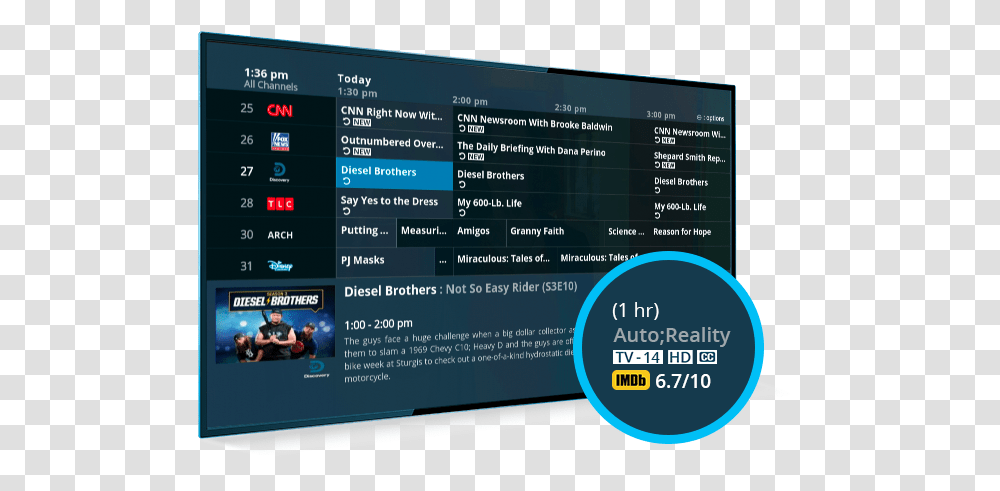 Altice One Main Menu & Guide Optimum Tv Channels, Monitor, Screen, Electronics, Person Transparent Png