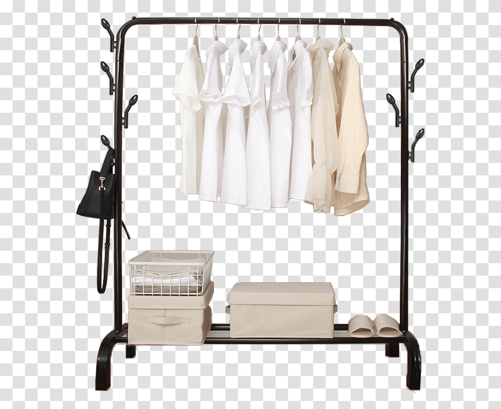Aluminium Cloth Display Hanging Clothes Rack Stand Penderie Juste Pour Veste, Furniture, Indoors, Room, Closet Transparent Png