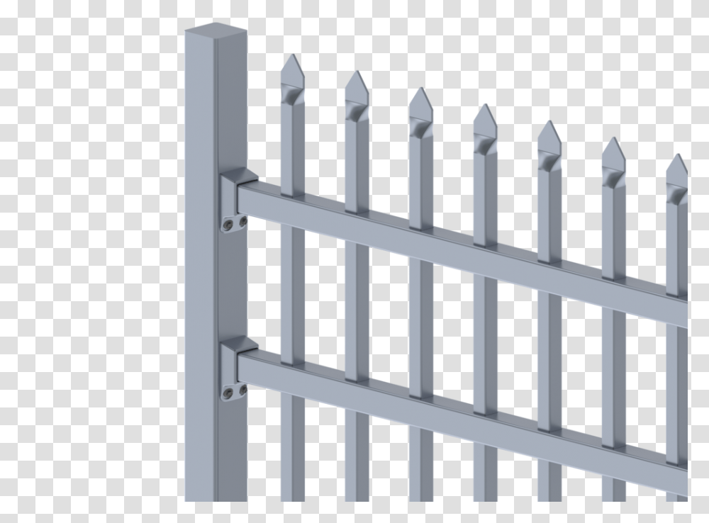 Aluminium Security Fencing Picket Fence, Gate, Railing Transparent Png