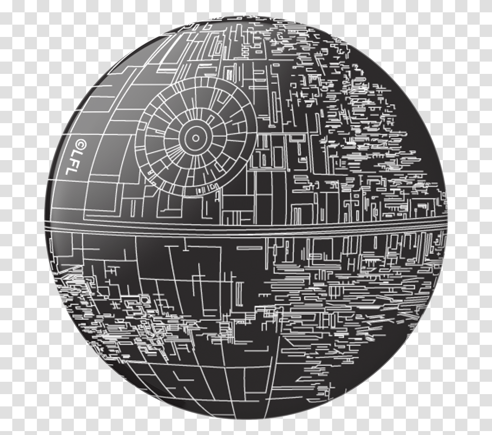Aluminum Death Star Popgrip Death Star Popsocket, Sphere, Outer Space, Astronomy, Universe Transparent Png