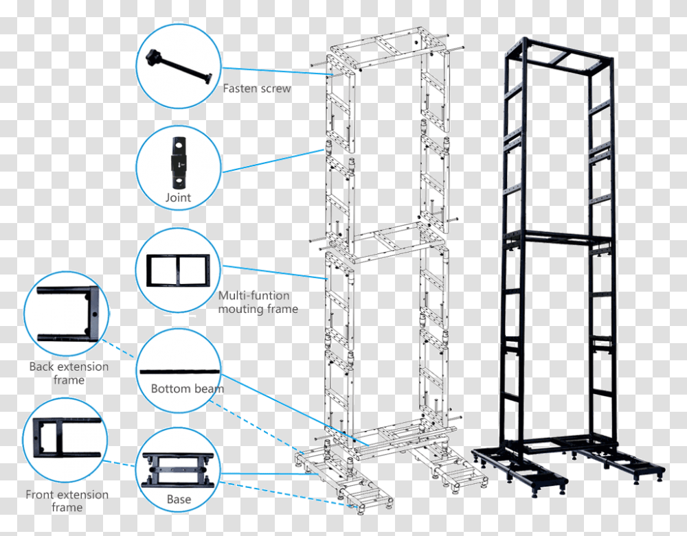Aluminum Frame For Led Screen, Construction, Construction Crane, Scaffolding, Architecture Transparent Png