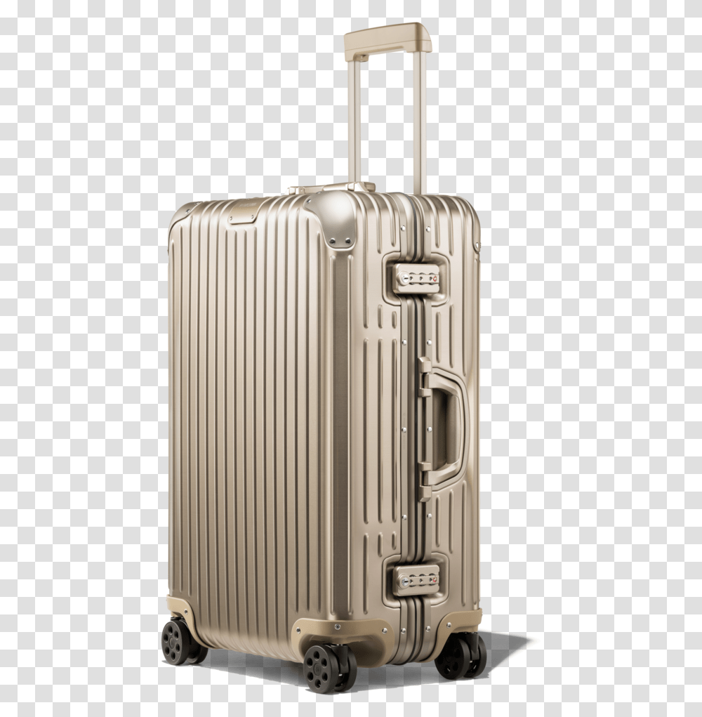 Aluminum Rimowa Luggage, Suitcase Transparent Png