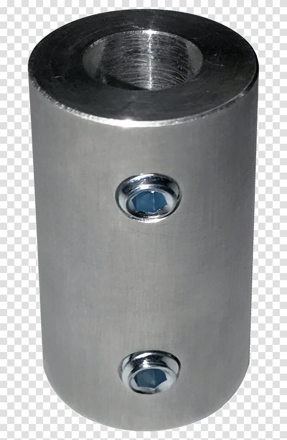 Aluminum Rod Shaft Coupler Cylinder, Aluminium, Barrel, Keg, Appliance Transparent Png