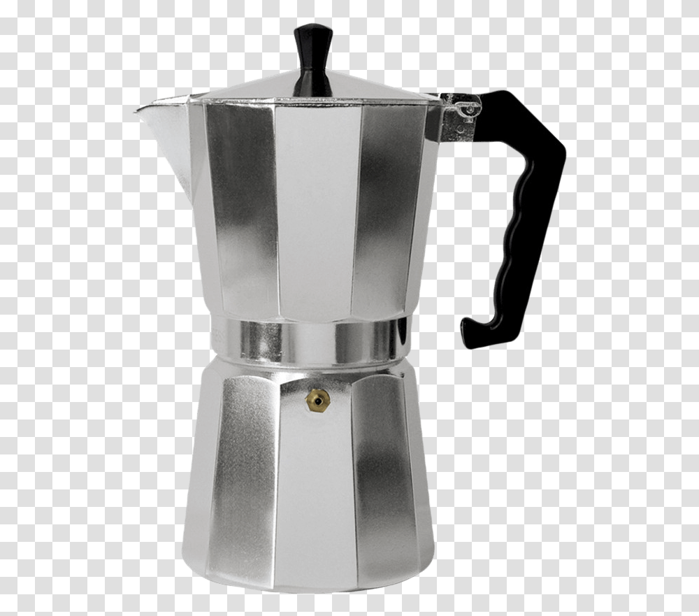 Aluminum Stovetop Espresso Coffee Maker 6 Cup Espresso Pot Stainless Steel, Coffee Cup, Appliance, Beverage, Drink Transparent Png
