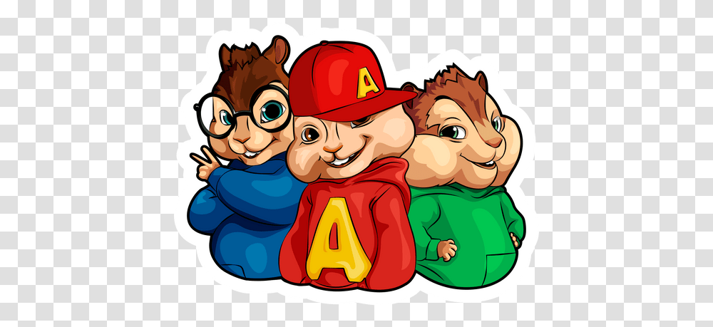 Alvin And The Chipmunks Sticker Alvin And The Chipmunks Stickers, Graphics, Art, Person, Crowd Transparent Png