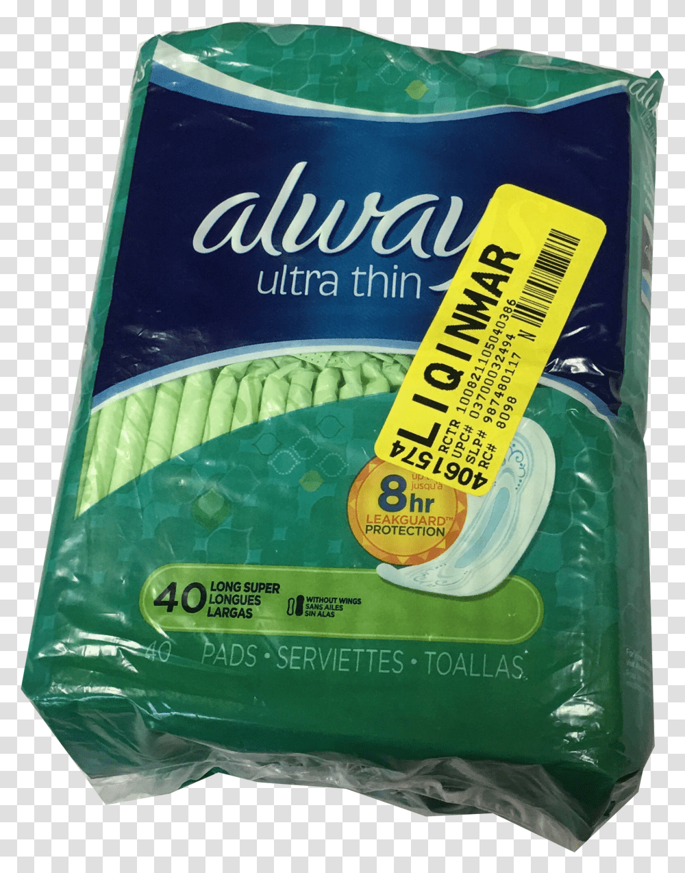 Always Ultra Thin Size 2 Super Pads Always Transparent Png