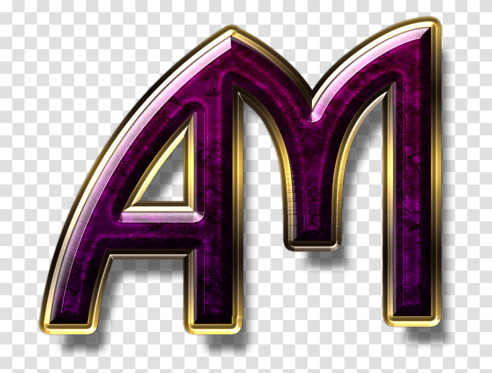 Am Logo In Format Am Love Logo, Purple, Text, Light, Alphabet Transparent Png