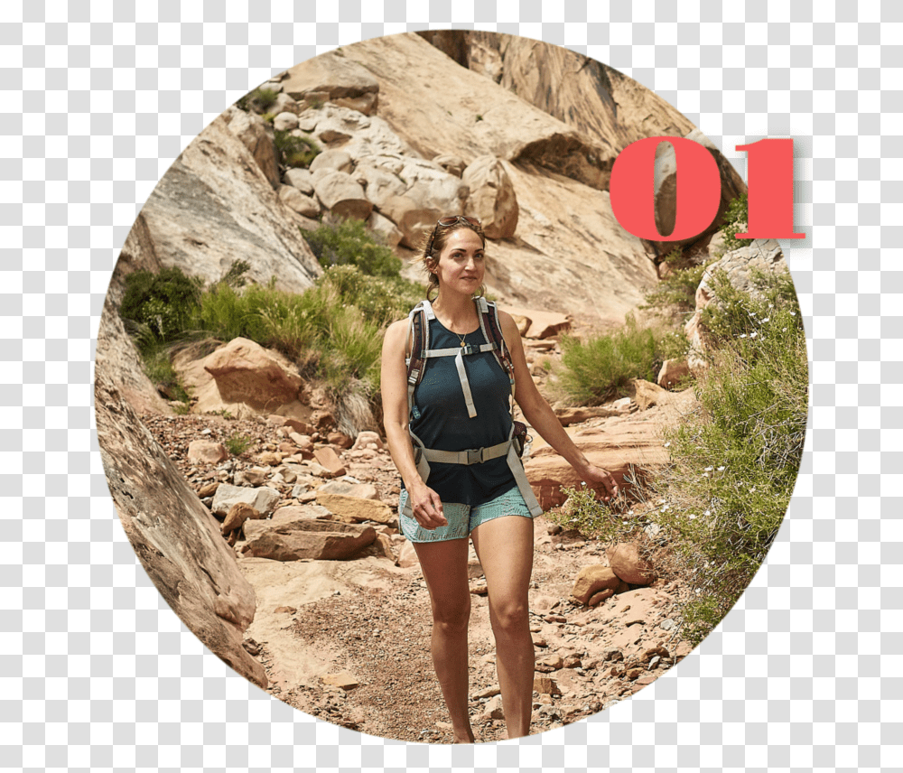 Amanda Outside Backpacking, Shorts, Clothing, Person, Outdoors Transparent Png