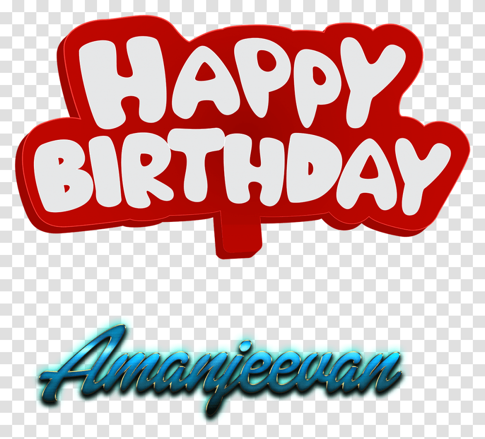 Amanjeevan Happy Birthday Name Logo Human Action, Light, Alphabet Transparent Png