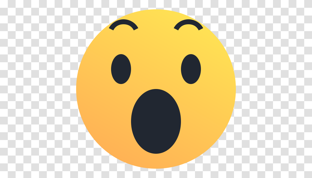 Amaze Emoji Emoticon Reaction Shock Surprise Icon, Sphere, Ball, Food, Halloween Transparent Png
