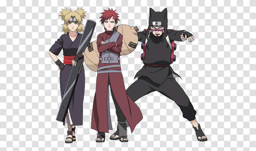 Amazing Anime And Black Image Temari Gaara And Kankuro, Person, Human, Comics, Book Transparent Png