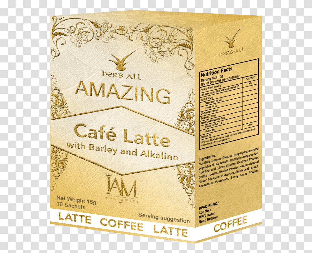 Amazing Cafe Latte With Barley And Alkaline, Paper, Label, Passport Transparent Png