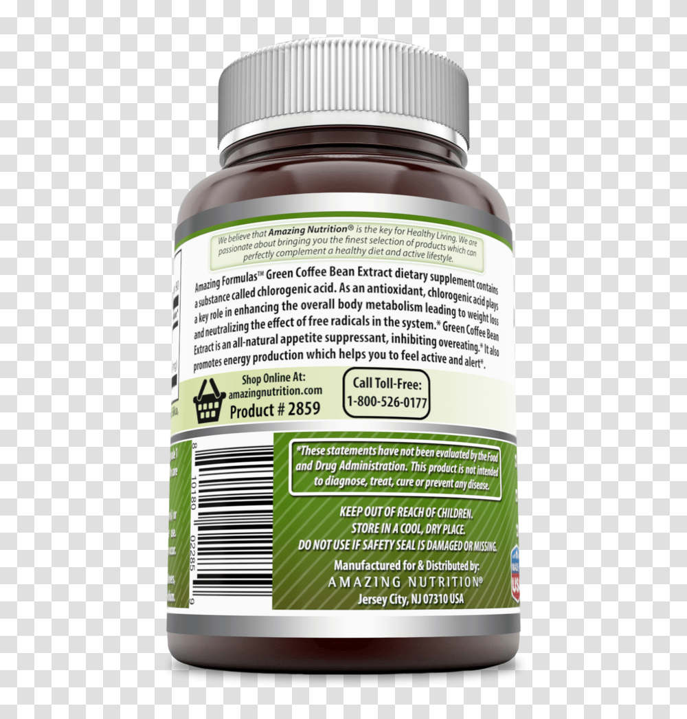 Amazing Formulas Green Coffee Bean Extract 400 Mg 90 Capsule, Plant, Liquor, Alcohol, Beverage Transparent Png