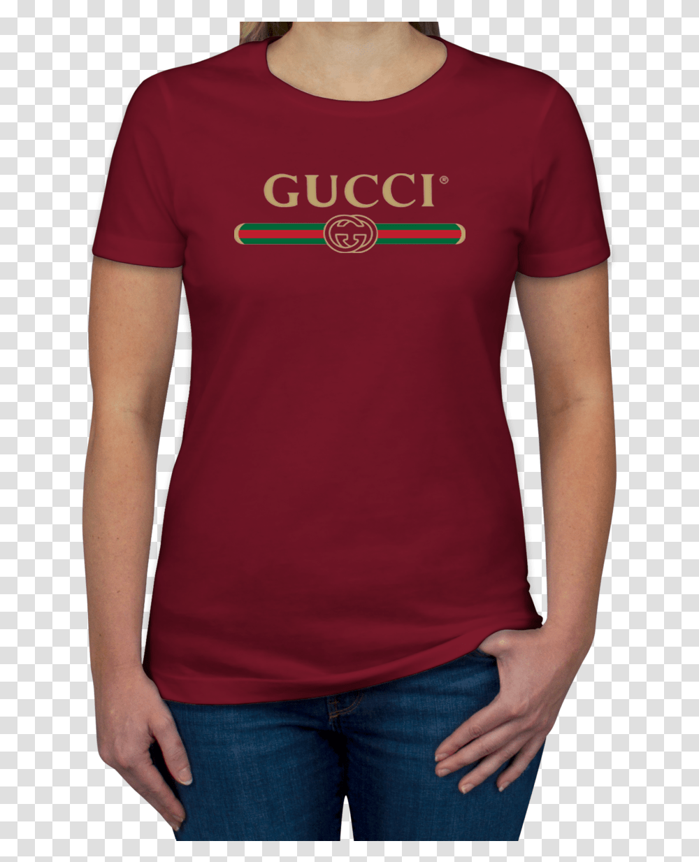 Amazing Gucci Logo 2018 Women's T Shirt, Apparel, Sleeve, T-Shirt Transparent Png