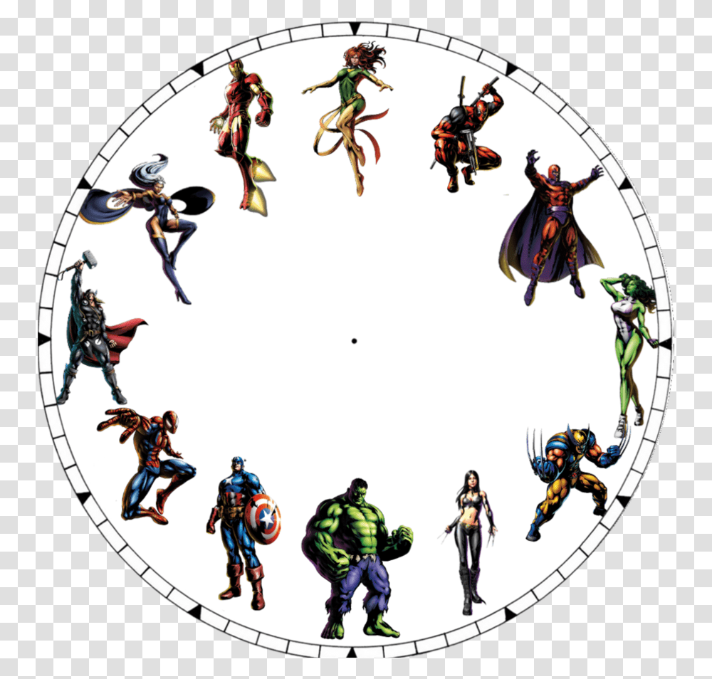Amazing Ideas Unusual Clock Faces Best Photos Of Cool Super Hero Clock Face, Person, Leisure Activities, People, Sport Transparent Png