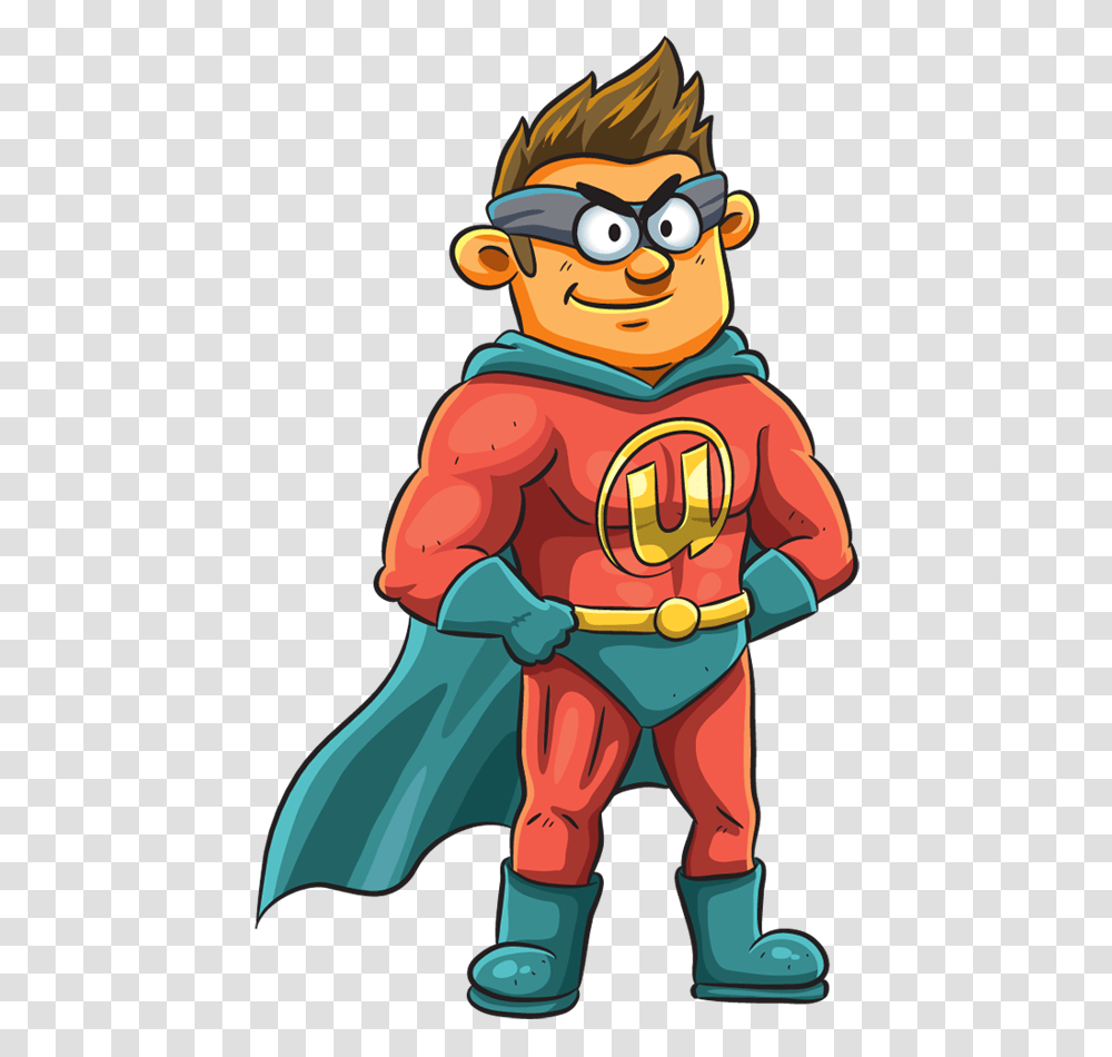 Amazing Superhero With Cape Standing With Hands On Vector Graphics, Photography, Elf Transparent Png