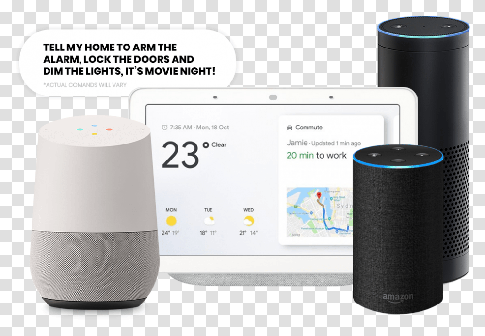 Amazon Alexa And Google Home Virtual Assistant Integration Cylinder, Electronics, Speaker, Screen, Computer Transparent Png