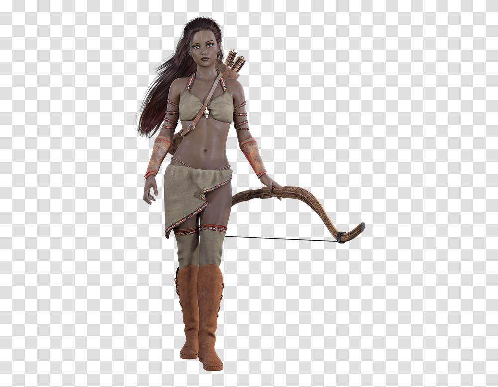 Amazon Arrow Fantasy Human Archer Female, Person, Apparel, Elf Transparent Png