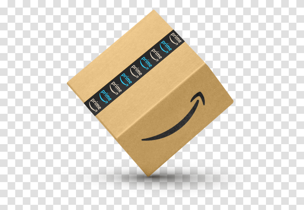 Amazon Box Balancing On Its Corner With The Amazon Paper, Cardboard, Carton, Business Card Transparent Png