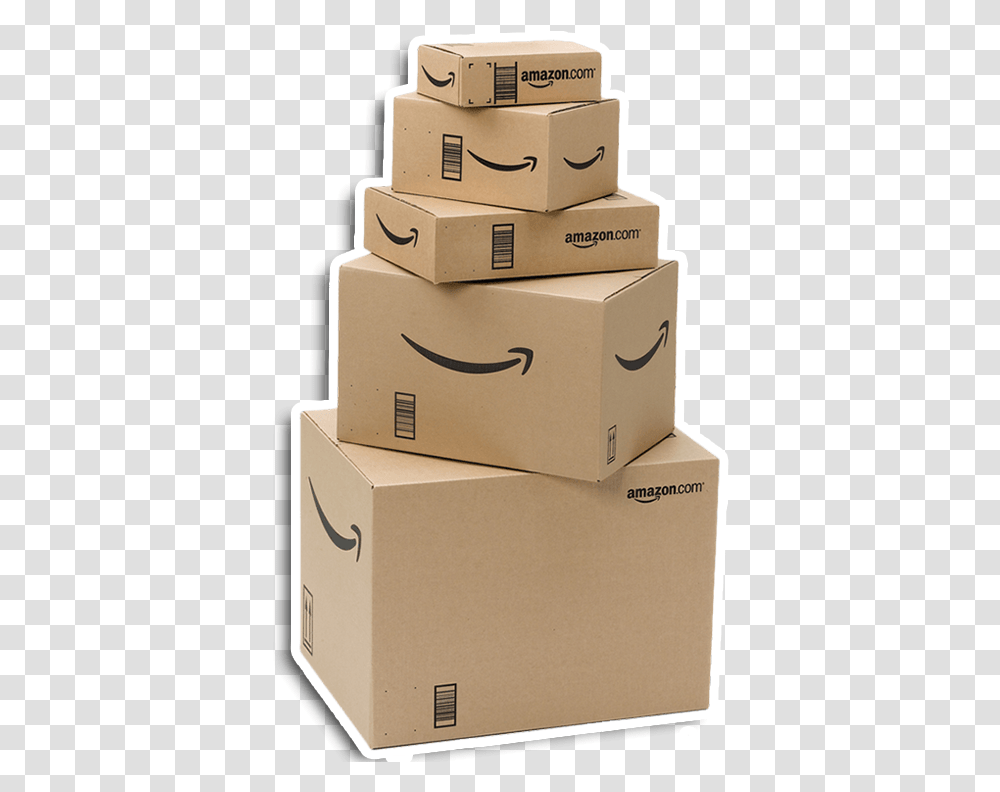 Amazon Boxes, Cardboard, Carton, Package Delivery, Wedding Cake Transparent Png