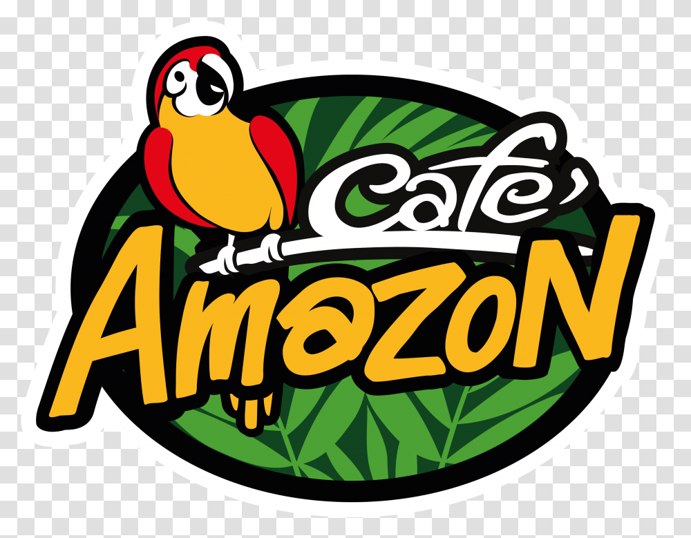 Amazon Cafe Logo 1 Image Cafe Amazon, Symbol, Trademark, Text, Animal Transparent Png