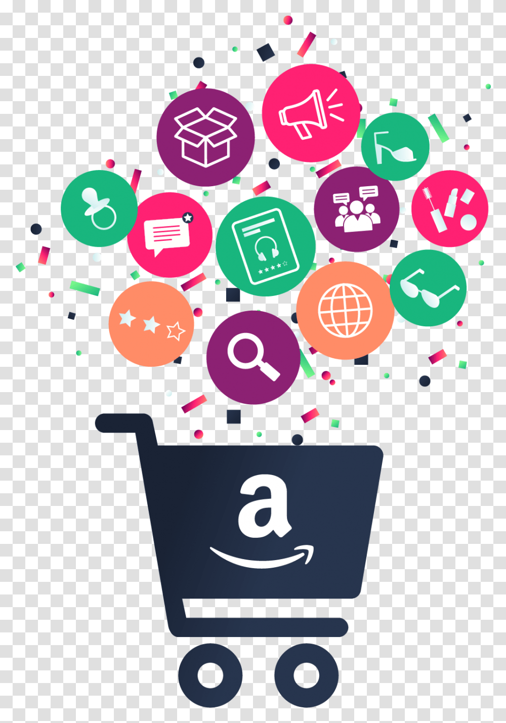 Amazon Cart Amazon Music, Text, Graphics, Paper, Crowd Transparent Png