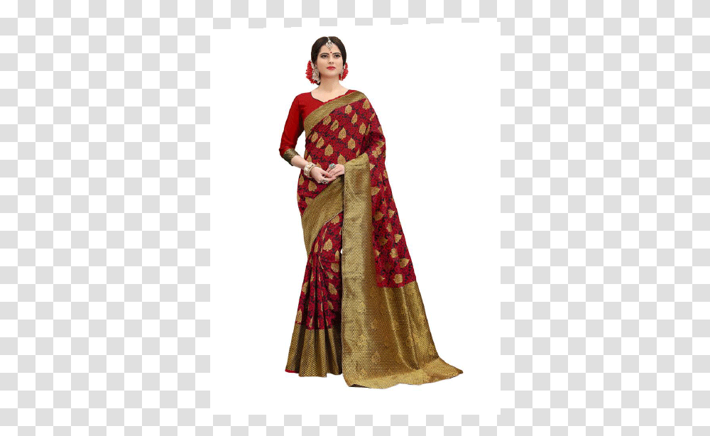 Amazon Com Chiffon Heavy Saree, Apparel, Person, Human Transparent Png