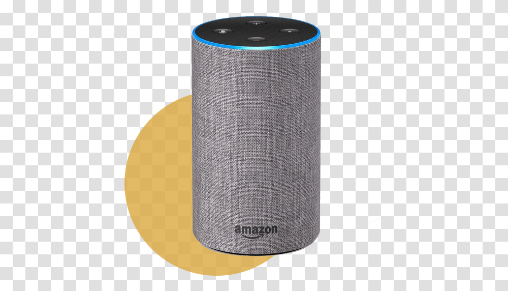 Amazon Echo 2nd Generation In Home, Cylinder, Tape, Speaker, Electronics Transparent Png