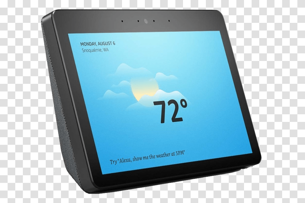 Amazon Echo Show 2nd Generation, Computer, Electronics, Tablet Computer, Monitor Transparent Png