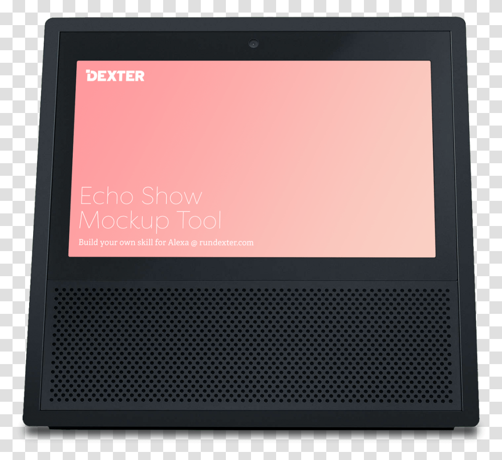 Amazon Echo Show Mockup, Electronics, Monitor, Screen, Display Transparent Png