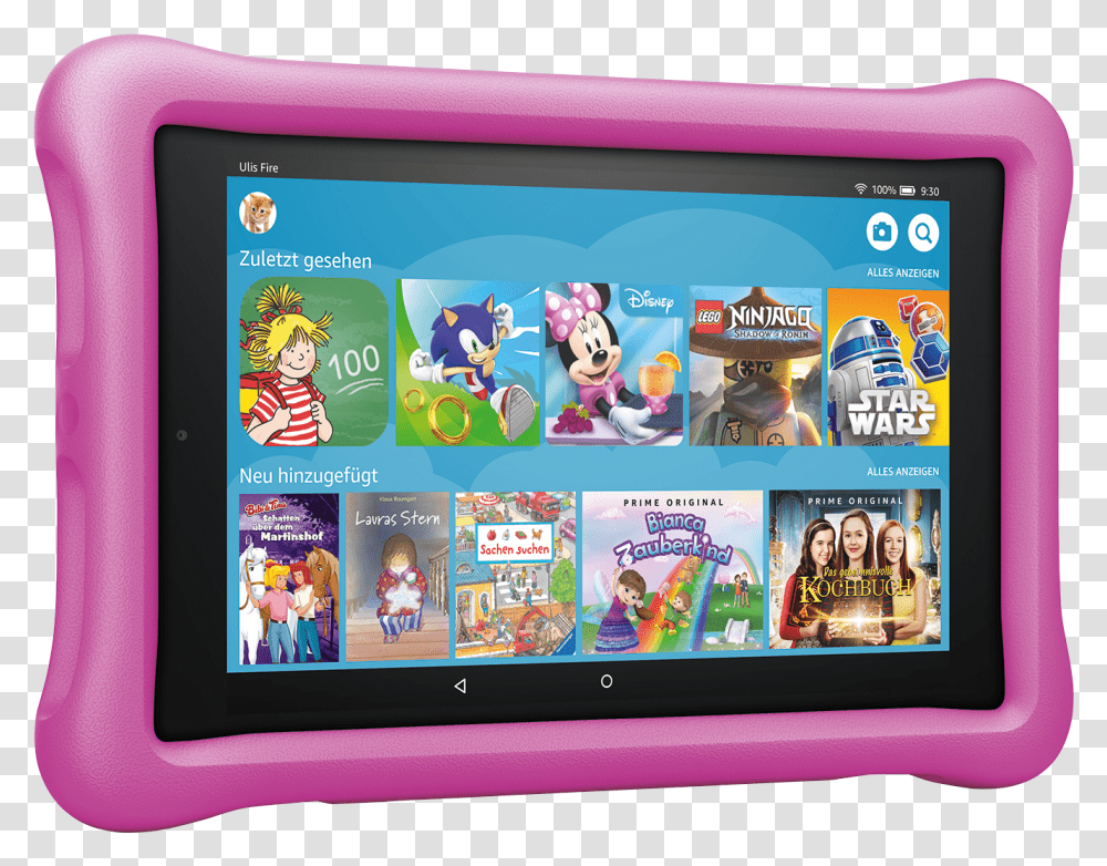 Amazon Fire Hd 8 Kids, Person, Human, Tablet Computer, Electronics Transparent Png