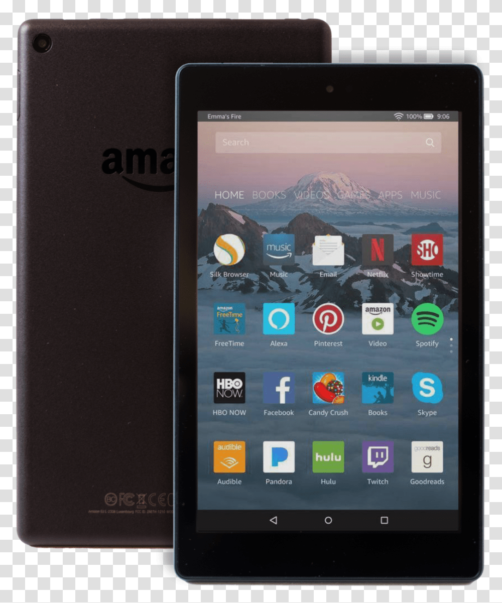 Amazon Fire Hd 8 Tablet, Mobile Phone, Electronics, Cell Phone, Iphone Transparent Png