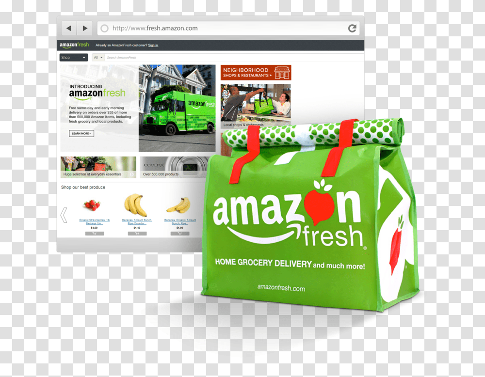 Amazon Fresh Picture Amazon Grocery Delivery, Person, Human, File, Bus Transparent Png