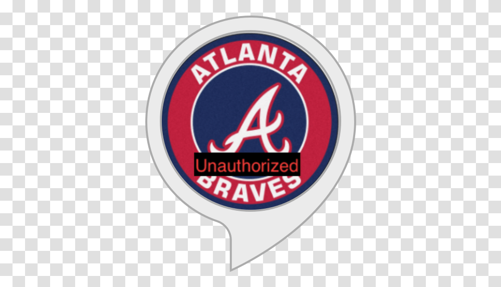 Amazoncom Braves Baseball Fan Trivia Atlanta Braves, Label, Text, Logo, Symbol Transparent Png