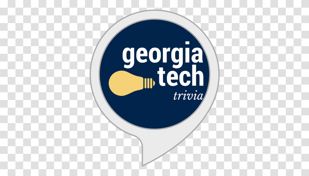 Amazoncom Georgia Tech Trivia Alexa Skills Circle, Label, Text, Logo, Symbol Transparent Png