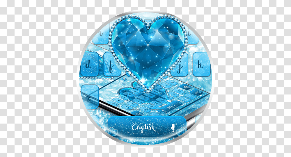 Amazoncom Glitter Diamond Heart Keyboard Theme Appstore Girly, Turquoise, Gemstone, Jewelry, Accessories Transparent Png