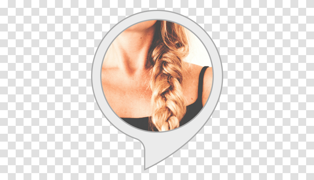 Amazoncom Hair Braid Tutorial Alexa Skills Can A Girl Have An Apple, Head, Label, Text, Person Transparent Png