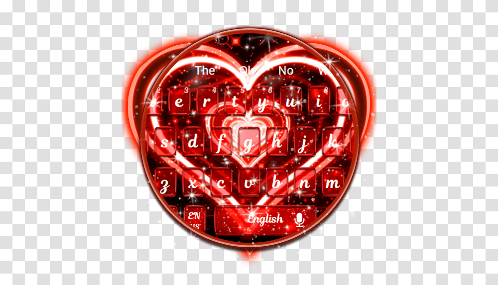 Amazoncom Live Neon Red Heart Keyboard Theme Appstore For Heart, Light, Train, Vehicle, Transportation Transparent Png