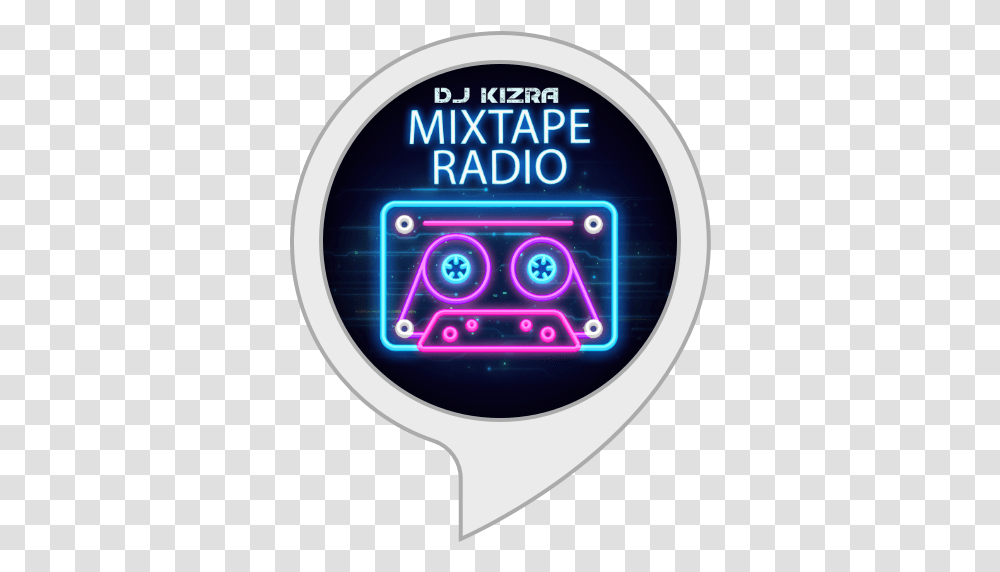 Amazoncom Mixtape Radio With Dj Kizra Alexa Skills Breaks Music, Light, Neon, Disk Transparent Png