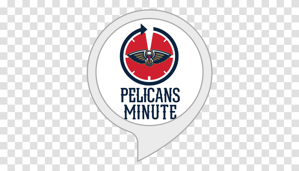 Amazoncom New Orleans Pelicans Flash News Brief Alexa Skills New Orleans Pelicans, Label, Text, Logo, Symbol Transparent Png