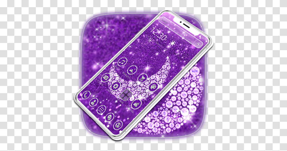 Amazoncom Purple Glitter Moon Theme Appstore For Android Mobile Phone, Electronics, Cell Phone, Text, Iphone Transparent Png