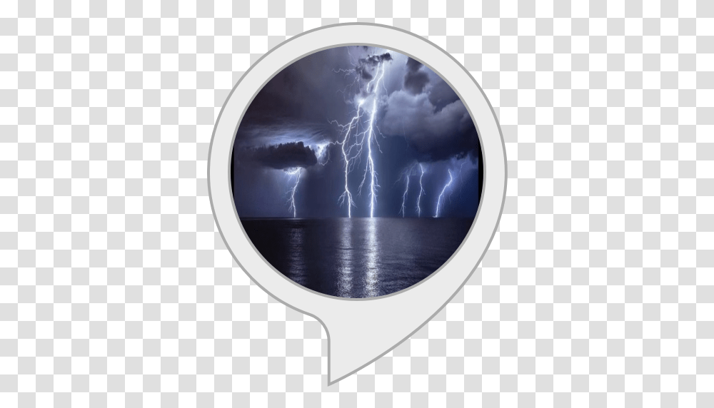 Amazoncom Relaxing Music Thunder Storm And Rain Alexa Skills Thunderstorm, Nature, Outdoors, Lightning Transparent Png