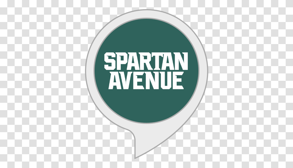 Amazoncom Spartan Avenue Daily For Michigan State Fans Circle, Label, Text, Racket, Sticker Transparent Png