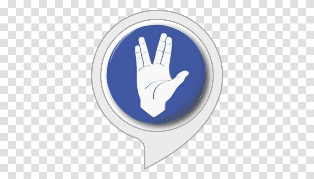 Amazoncom Star Trek Vulcan Farewell Alexa Skills Sign Language, Hand, Symbol, Plectrum Transparent Png