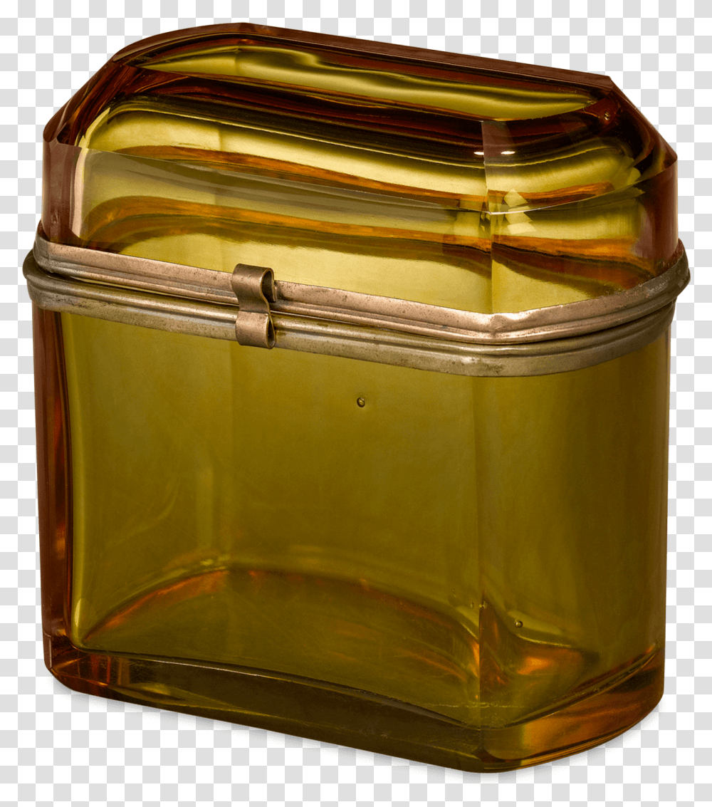 Amber Glass Box, Jar, Furniture, Tin, Treasure Transparent Png
