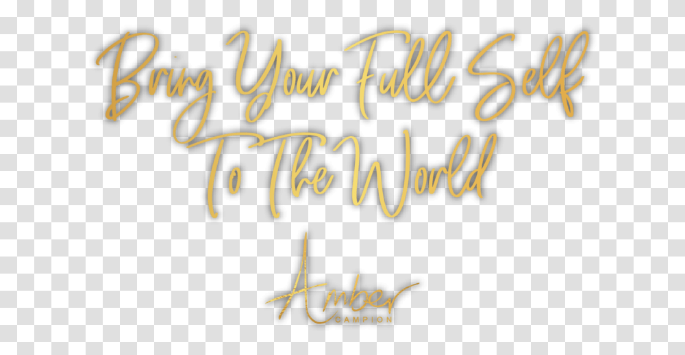 Amber Gold Calligraphy, Handwriting, Letter, Poster Transparent Png